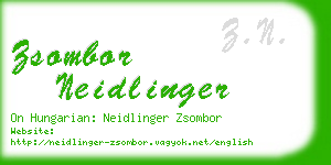 zsombor neidlinger business card